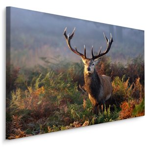 Schilderij - Imposant Hert, 5 maten, Premium Print