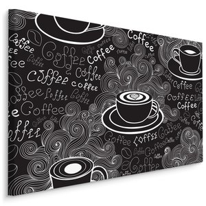 Schilderij - Reclame voor Koffie, Getekend, Premium Print Schilderij - Reclame voor Koffie, Getekend, Premium Print