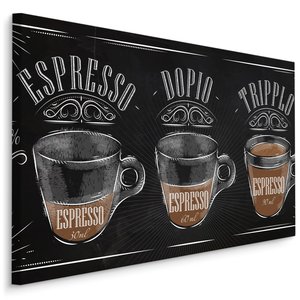 Schilderij - Koffie, Espresso, Reclame, Premium Print Schilderij - Koffie, Espresso, Reclame, Premium Print