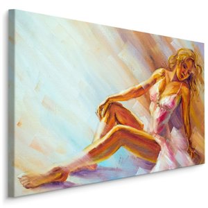 Schilderij - Ballerina, Print op Canvas, 5 maten