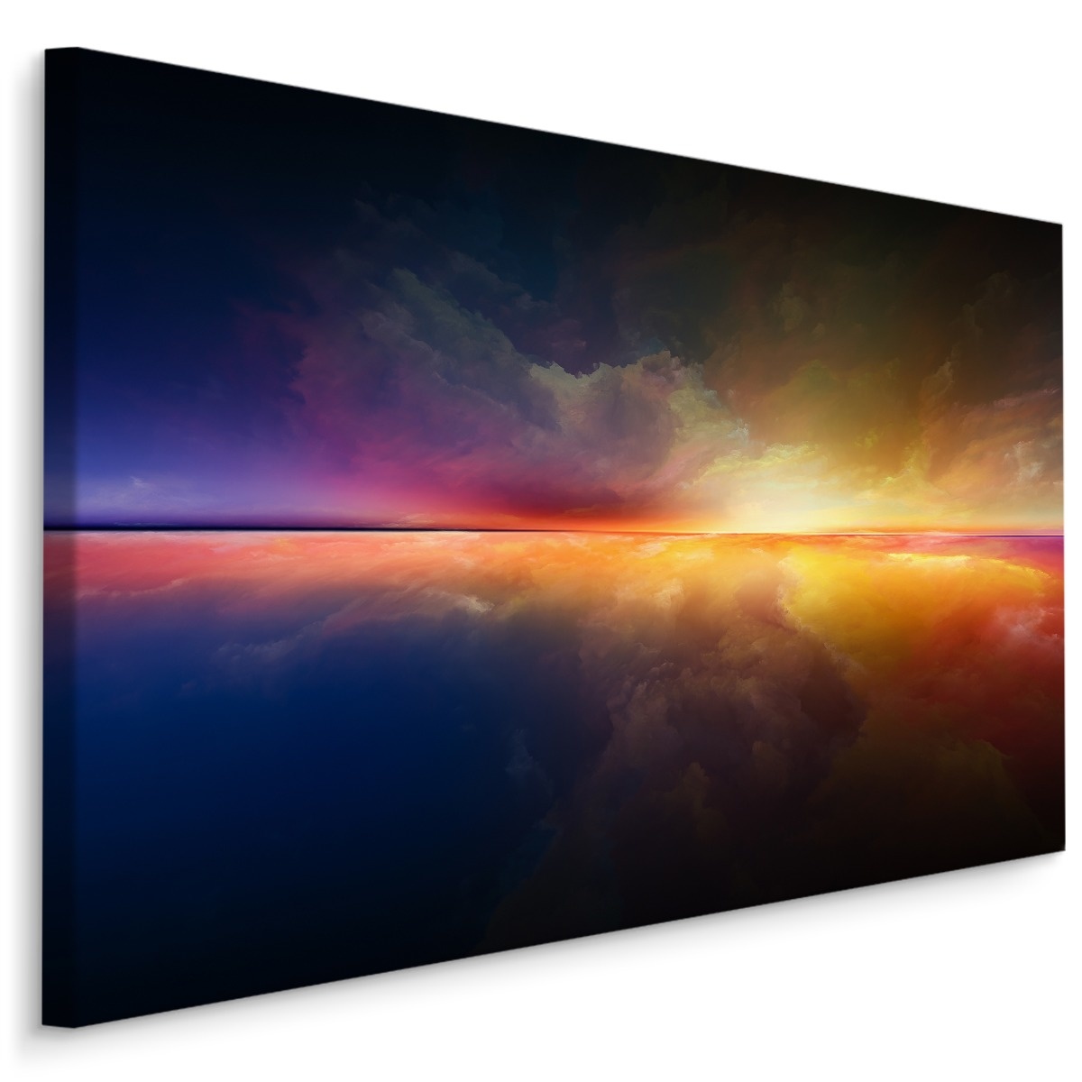 Schilderij - De Horizon, Abstract, Print op Canvas, Premium Print