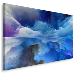 Schilderij - Abstracte reflectie van Wolken, premium print Schilderij - Abstracte reflectie van Wolken, premium print