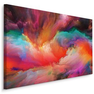 Schilderij - Abstracte kleurrijke wervelingen , Multikleur, Premium Print Schilderij - Abstracte kleurrijke wervelingen , Multikleur, Premium Print