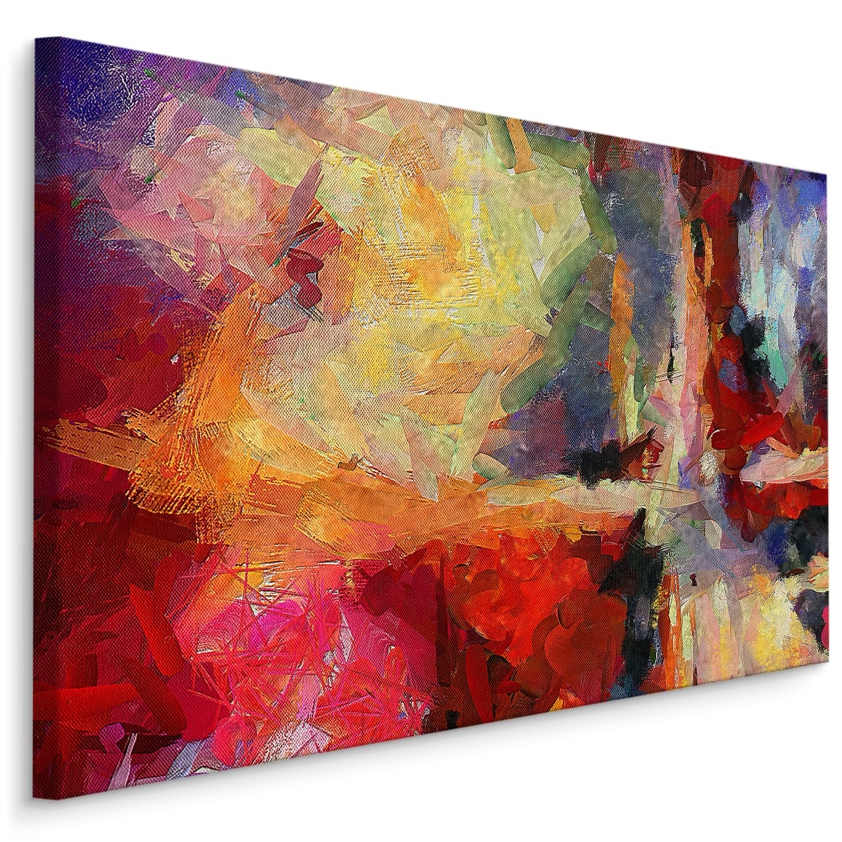 Schilderij - Hedendaagse Abstractie, Multikleur, Premium Print