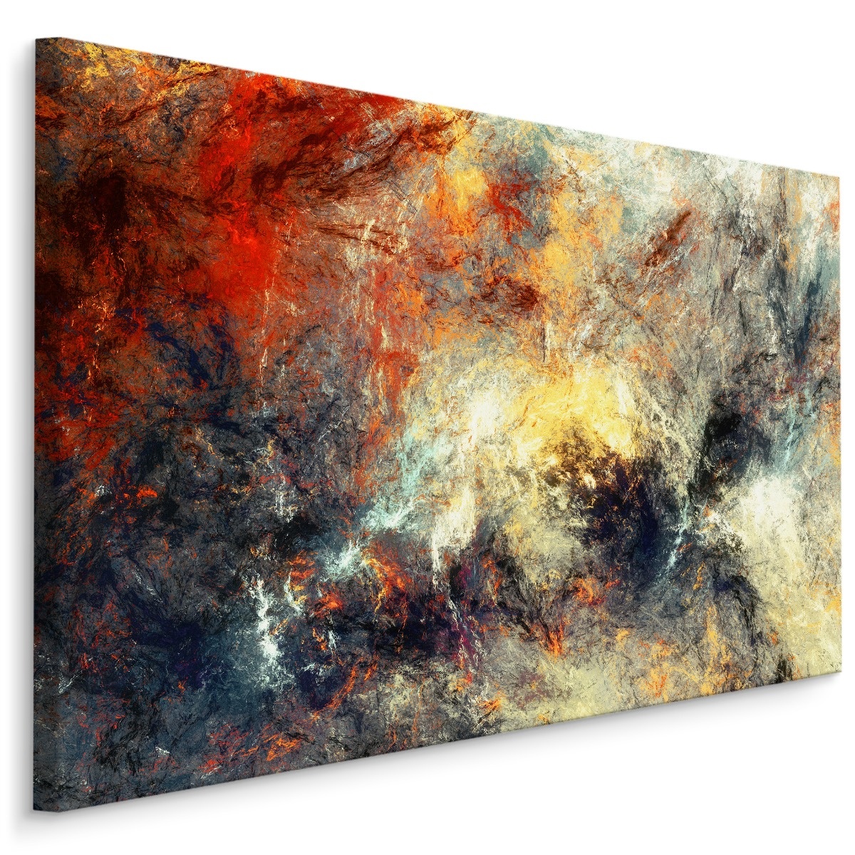 Schilderij - Donkere Abstractie, 5 maten, Premium Print afbeelding