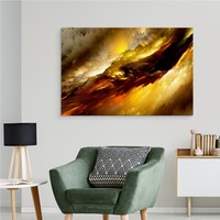 Schilderij - Abstract, Stormachtig, Premium Print