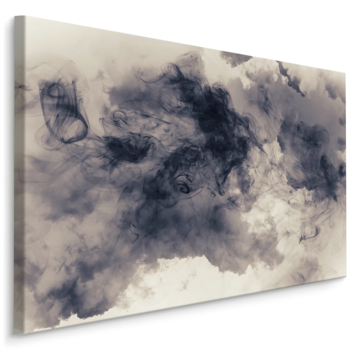 Schilderij - Abstracte Donkere Wolken, Premium Print afbeelding
