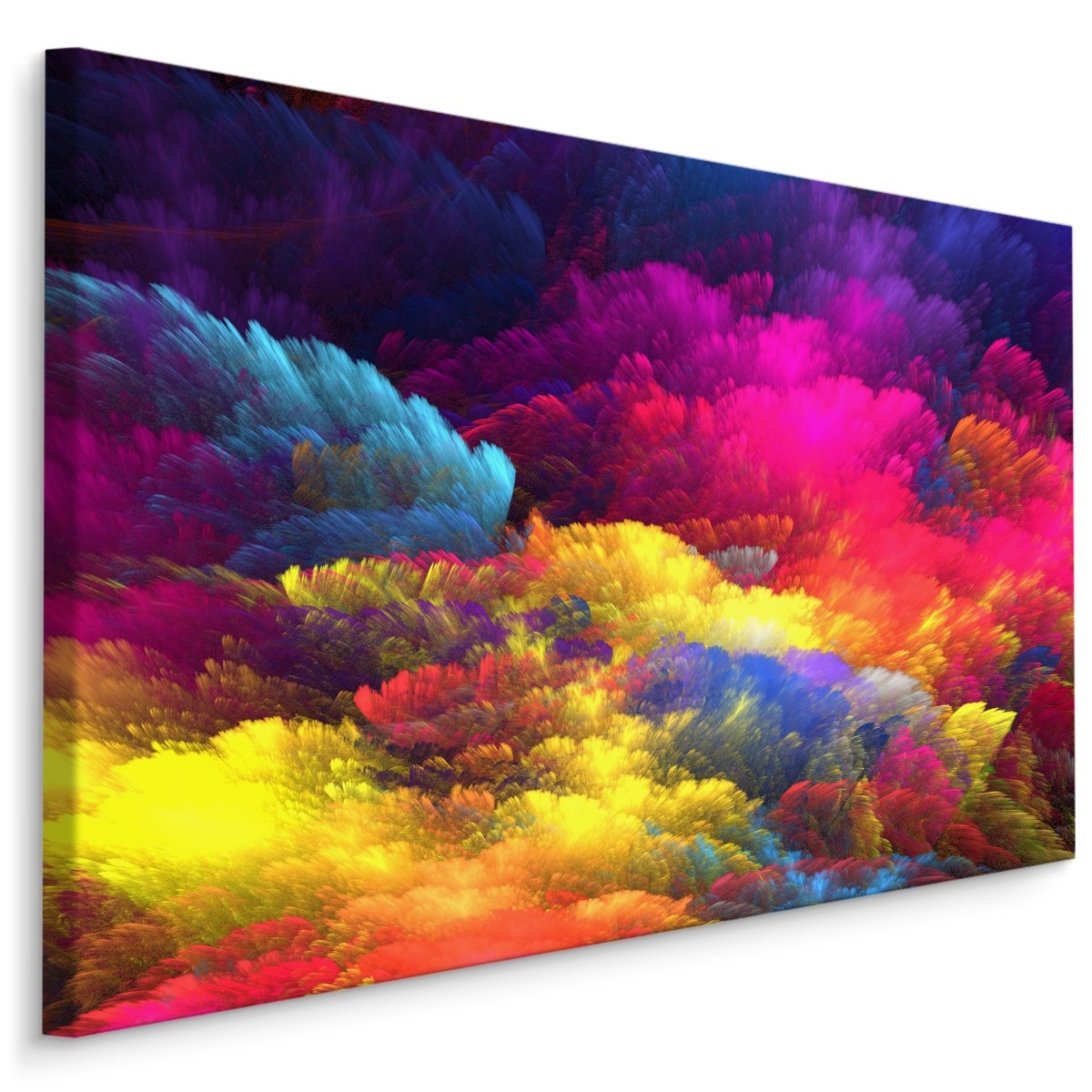 Schilderij - De Abstracte wolken, Multikleur, Premium Print