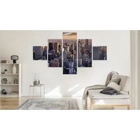 Schilderij - Uitzicht over New York, 3 maten, Premium Print