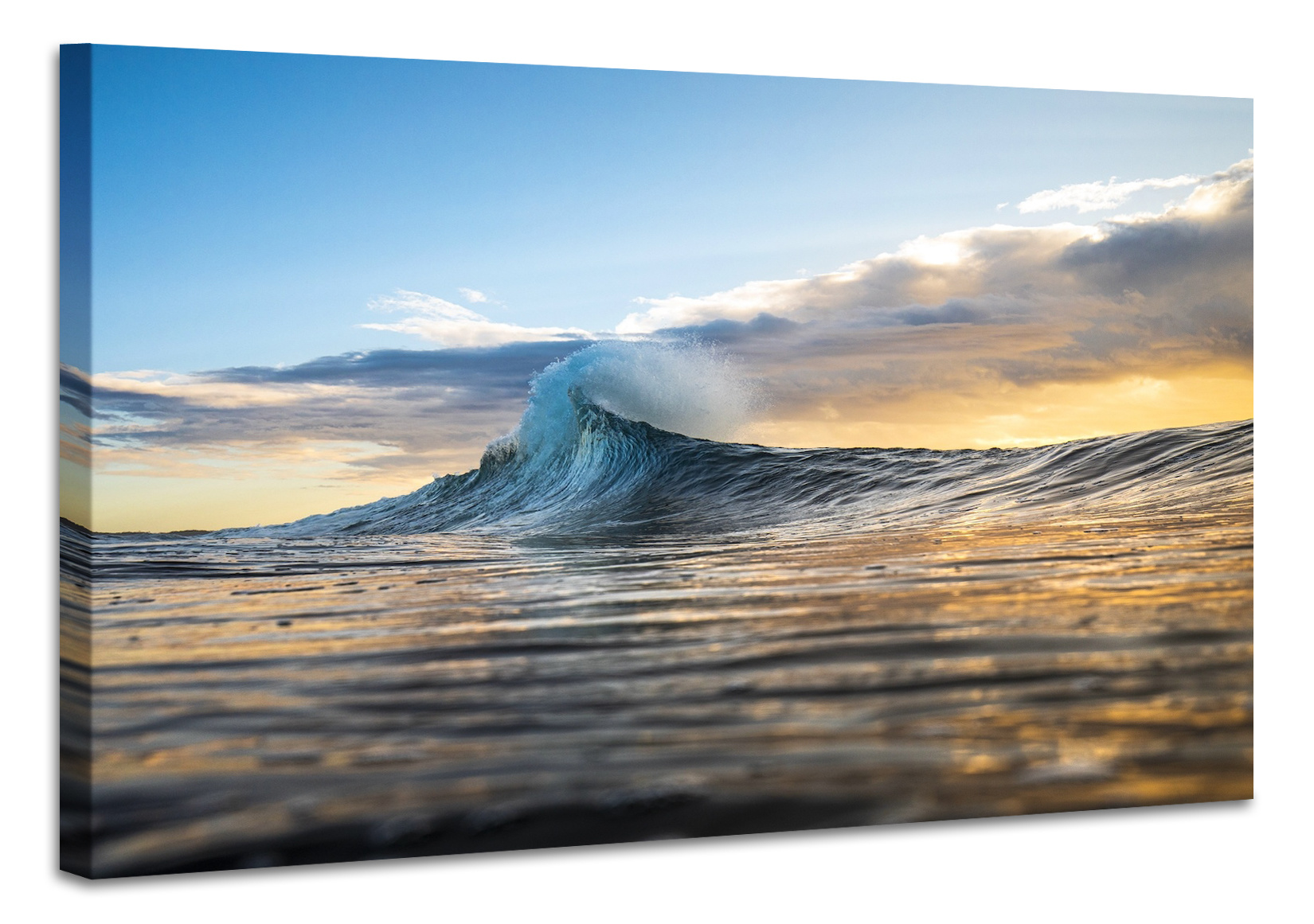 Schilderij - Prachtige Surf Golf, 2 maten, premium print afbeelding
