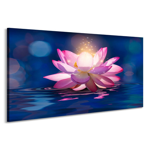 Karo-art Schilderij - Betoverende Lotus, 2 maten, premium print