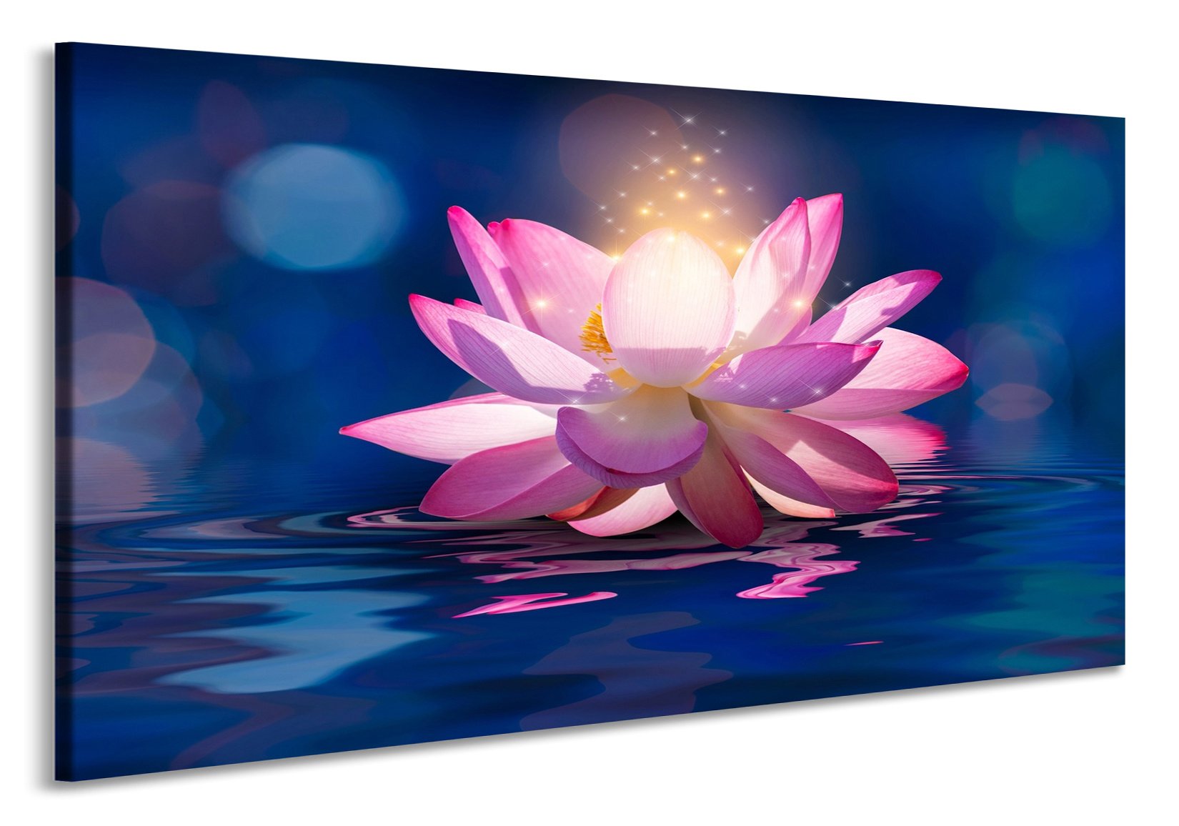 Schilderij - Betoverende Lotus, 2 maten, premium print afbeelding