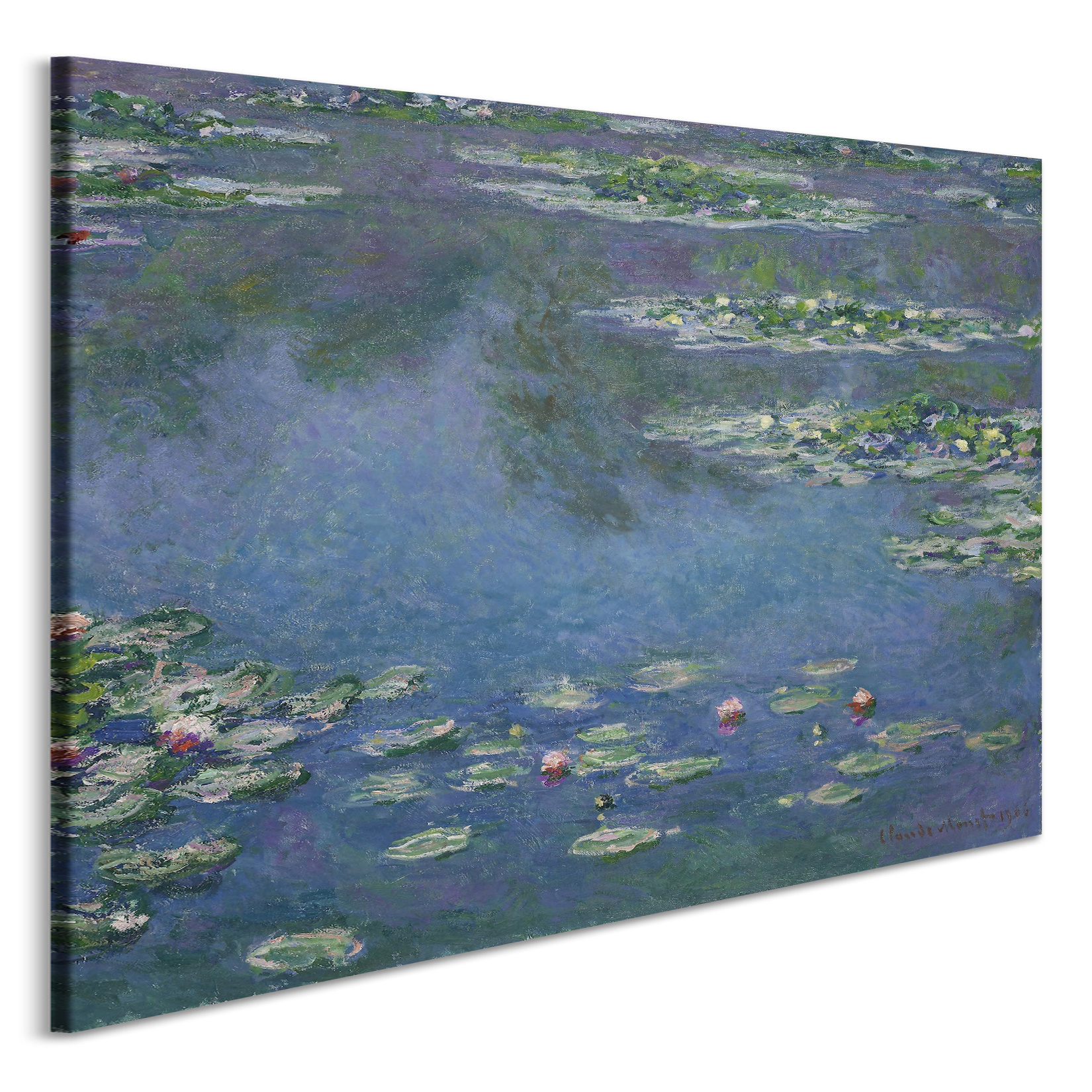 Schilderij - Claude Monet, Waterlelies, 3 maten, premium print afbeelding