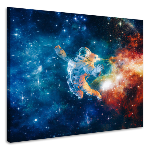 Karo-art Schilderij - Astronaut , 3 Maten, Premium print