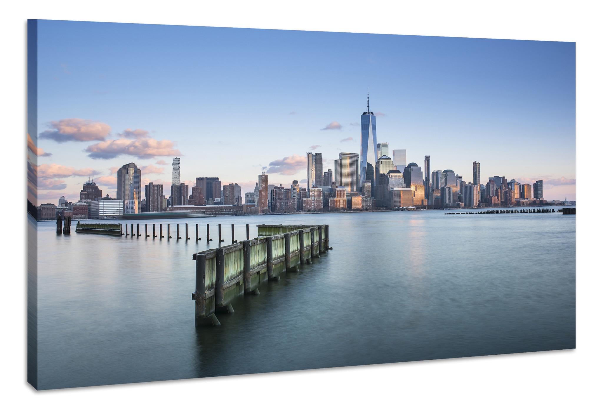 Schilderij - New York City, USA, Skyline, Premium Print, Wanddecoratie afbeelding