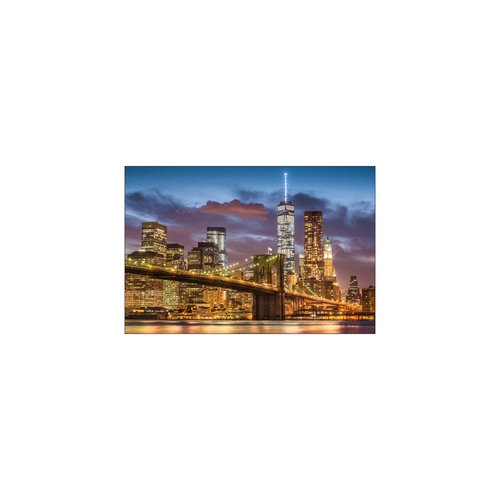 Photo wallpaper New York City At Night  Non-woven 90 x 60 cm FT-623-VE90-60