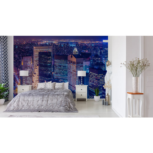 Photo wallpaper New York City At Night  Non-woven 90 x 60 cm FT-642-VE90-60