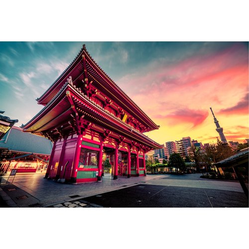 Fotobehang - Senso-ji tempel in Tokio, Japan, te koop in 11 maten, inclusief behanglijm