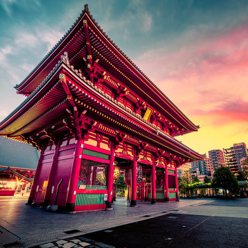 Fotobehang - Senso-ji tempel in Tokio, Japan, te koop in 11 maten, inclusief behanglijm