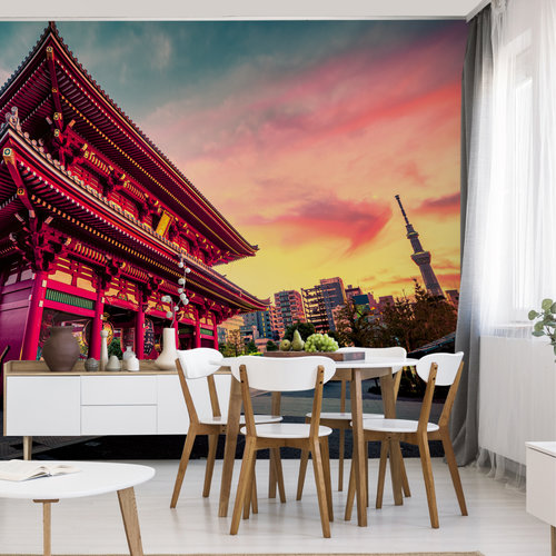 Fotobehang - Senso-ji tempel in Tokio, Japan, te koop in 11 maten, inclusief behanglijm