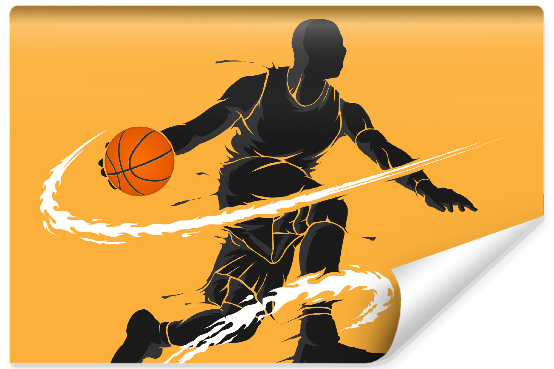 Photo wallpaper Dribbling Basketball Player Non-woven 104 x 70.5 cm FT-3116-VEM