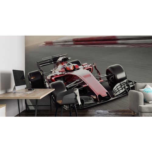 Fotobehang - Formule I auto op het circuit, F1, 11 maten, Premium print, incl behanglijm