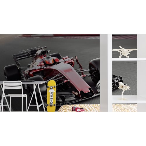 Fotobehang - Formule I auto op het circuit, F1, 11 maten, Premium print, incl behanglijm