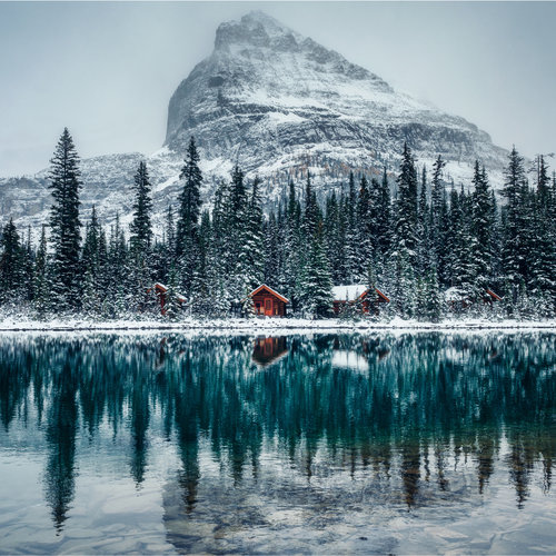 Fotobehang - meer O'Hara Canada, premium print, inclusief behanglijm