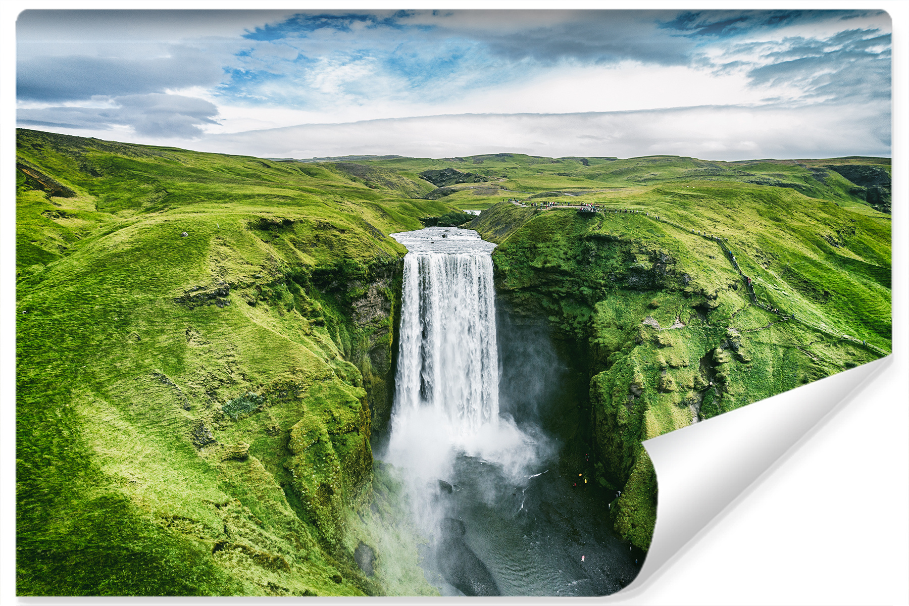 Fotobehang - Waterval, premium print, inclusief behanglijm