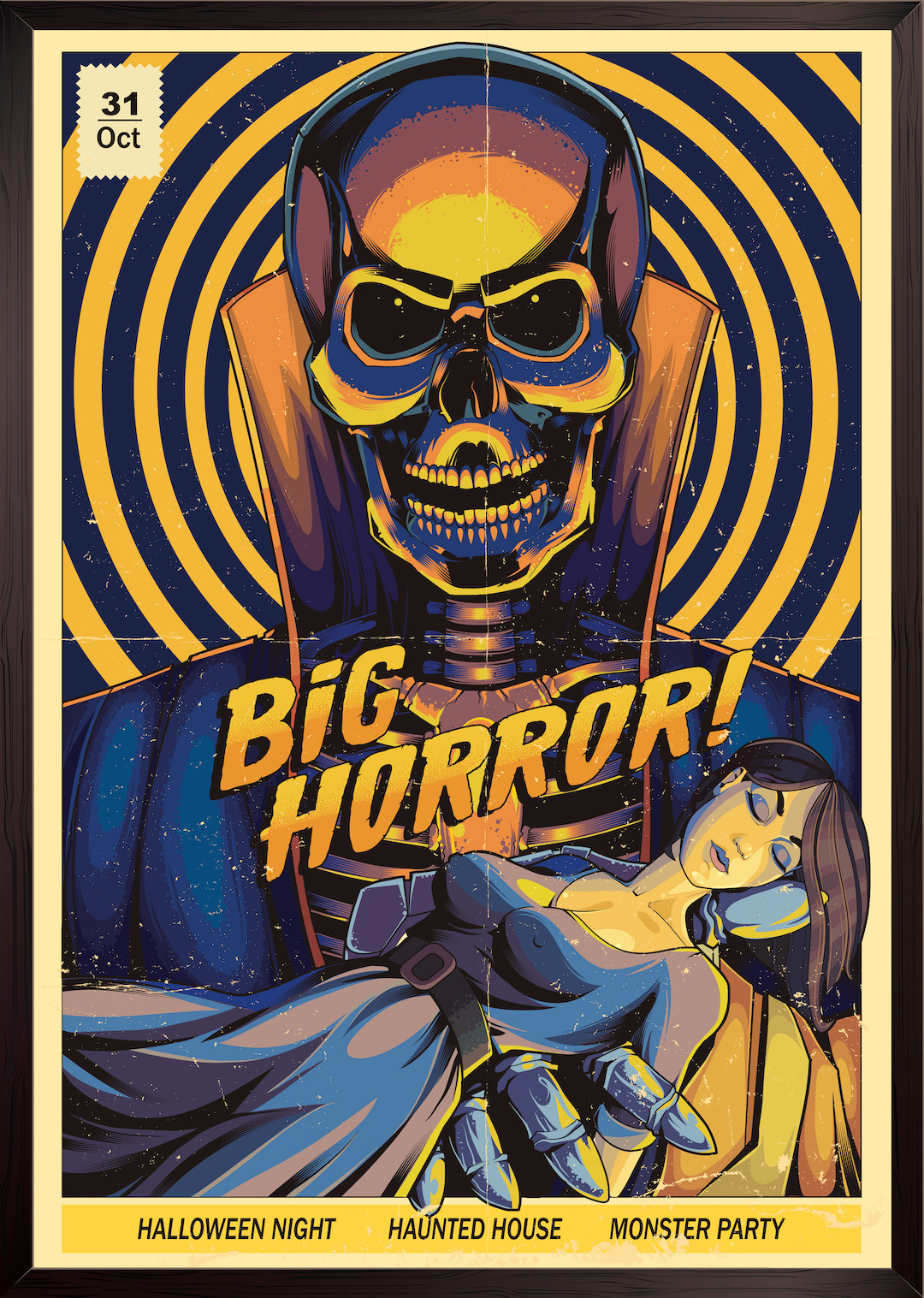 Poster - Big Horror, Halloween, Premium Print afbeelding