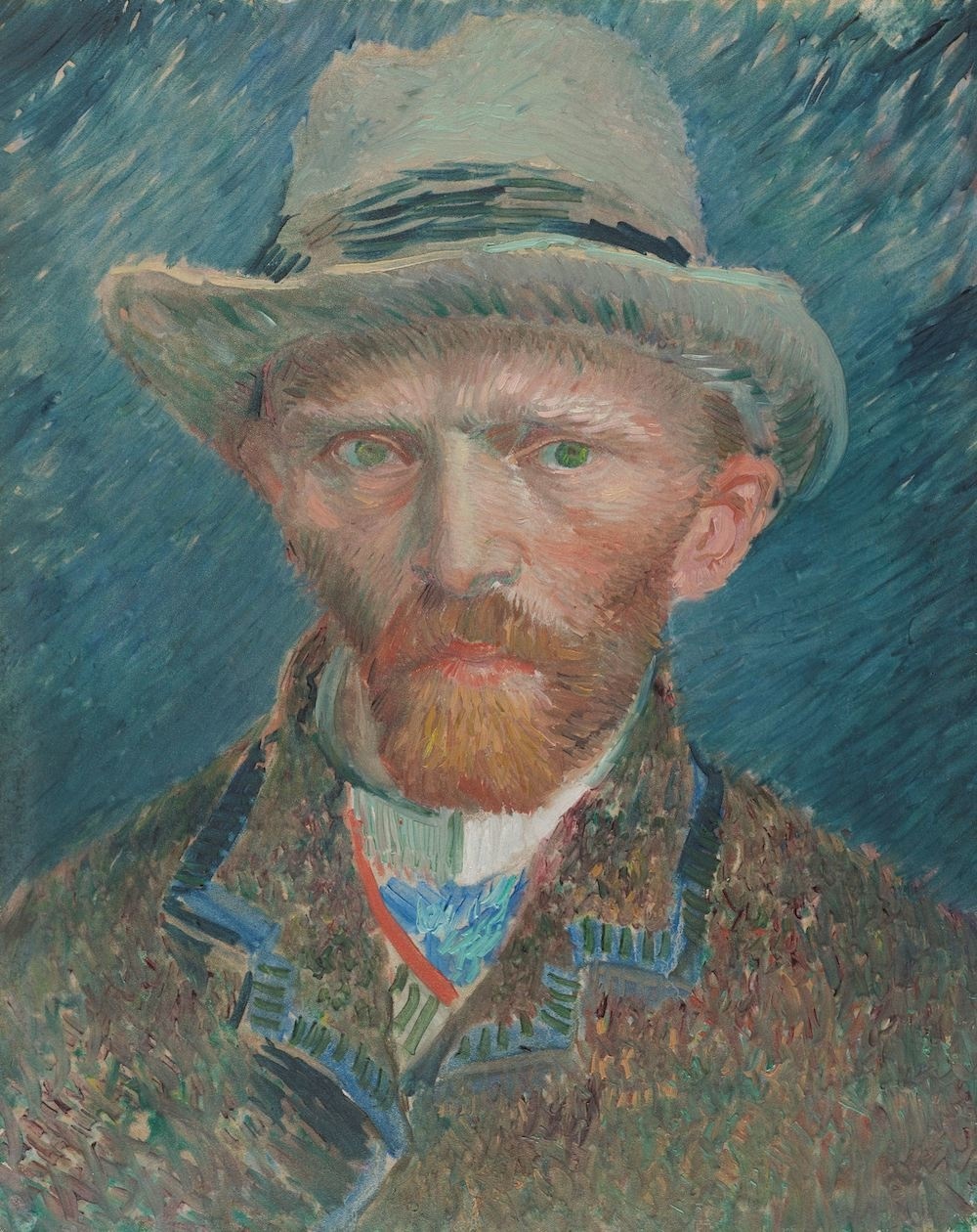 Poster - Vincent van Gogh - Zelfportret , Rijksmuseum, premium print, oude meester afbeelding