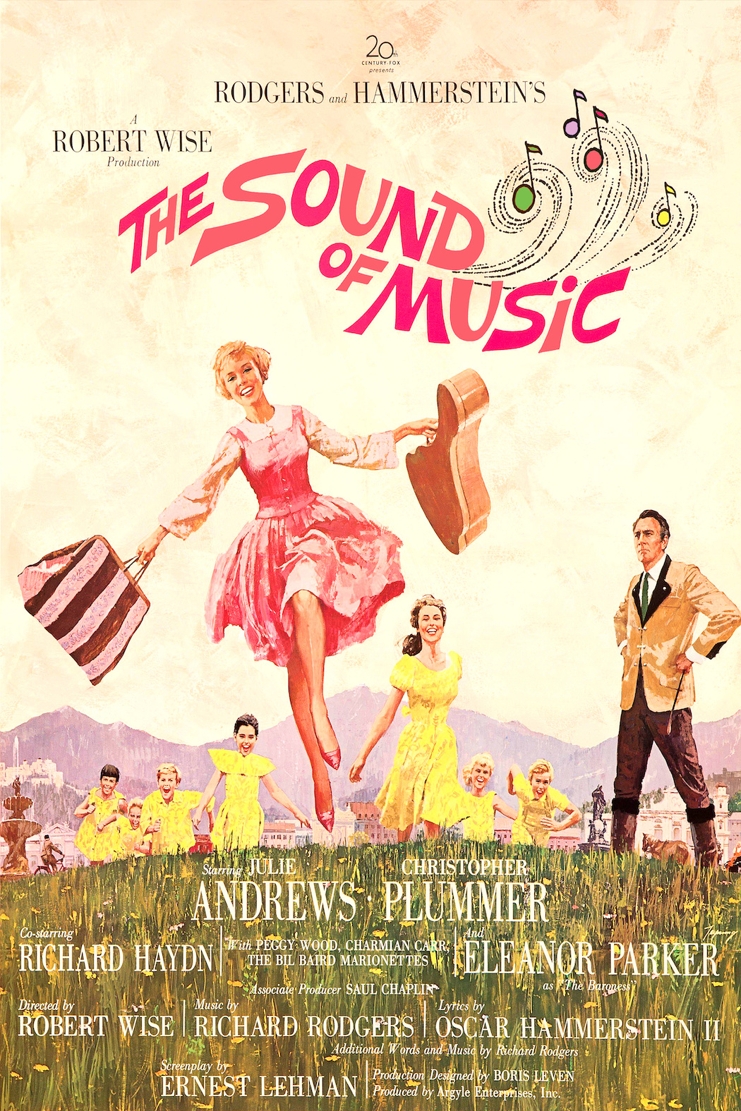 Poster - Sound of Music, originele Filmposter, Premium Print, Professioneel Fotopapier afbeelding