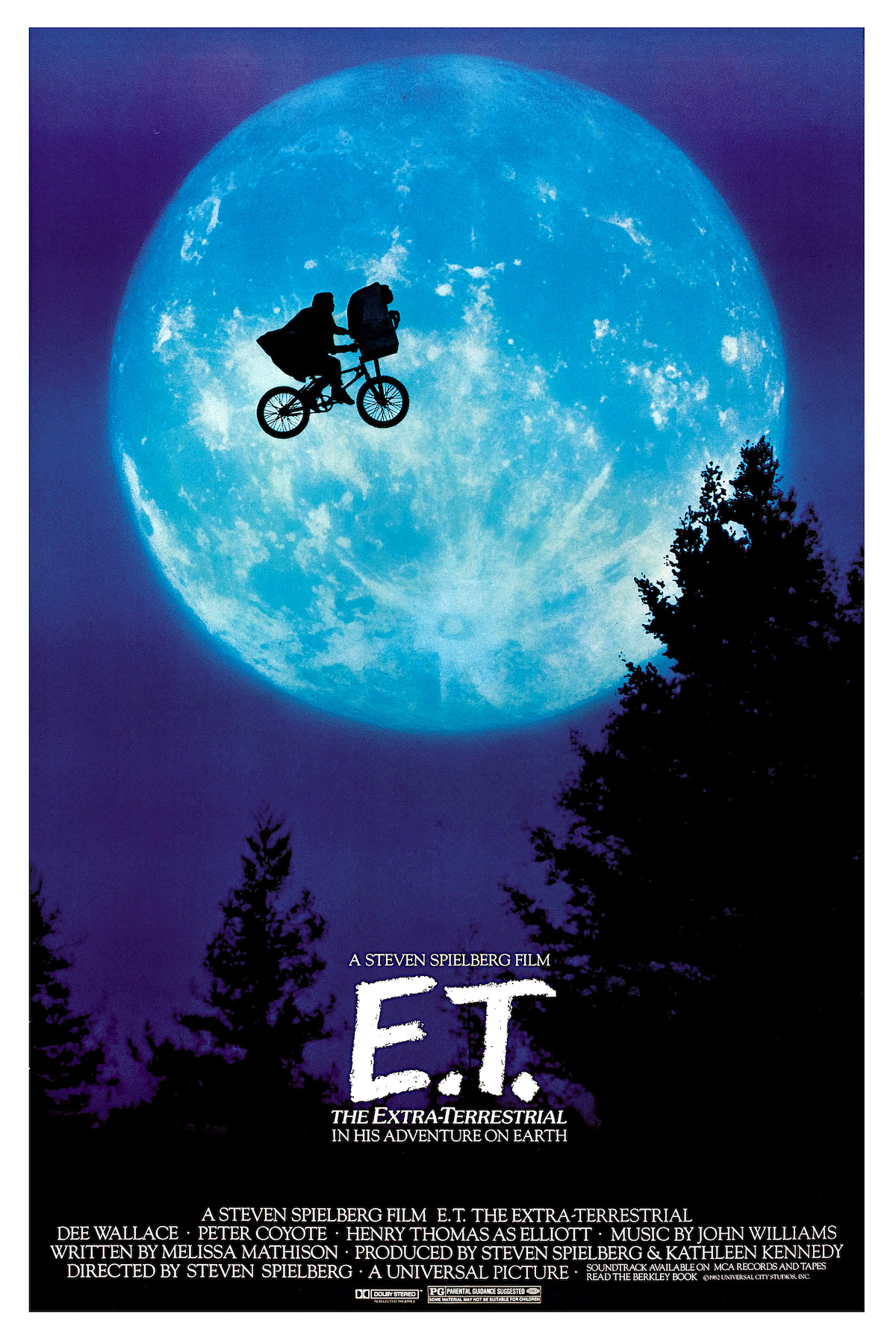 Poster- ET, the Extra Terrestrial 1982, Originele Filmposter, Premium Print, Professioneel Fotopapier afbeelding