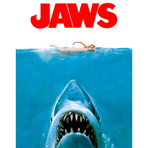 Karo-art Poster - Originele Film Poster Jaws uit 1975, Premium print