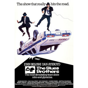 Karo-art Poster - The Blues brothers, Originele Filmposter uit 1980, nu als premium Print, stevig verpakt in kartonnen rolkoker