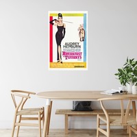 Karo-art Poster - Breakfast at Tiffany's, Audrey Hepburn, Filmposter, Premium Print