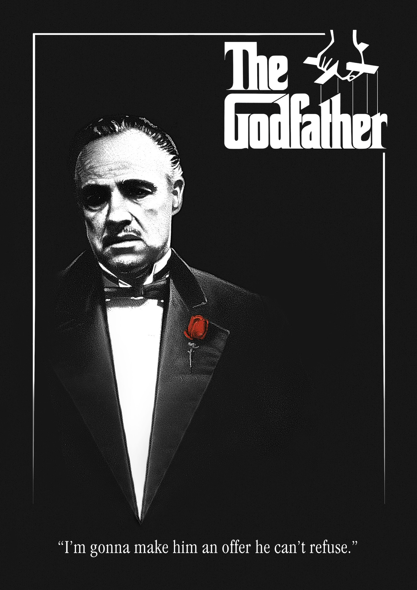 Poster - The Godfather, I&apos;m gonna make him an offer..... Originele Filmposter, Premium Kwaliteit, Professioneel Fotopapier afbeelding