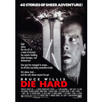 Karo-art Poster - Bruce Willis in Die Hard, Originele Filmposter, Premium Print, stevig verpakt