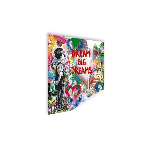 Karo-art Poster - Banksy, Dream Big Dreams, Straat Kunst, Premium Print