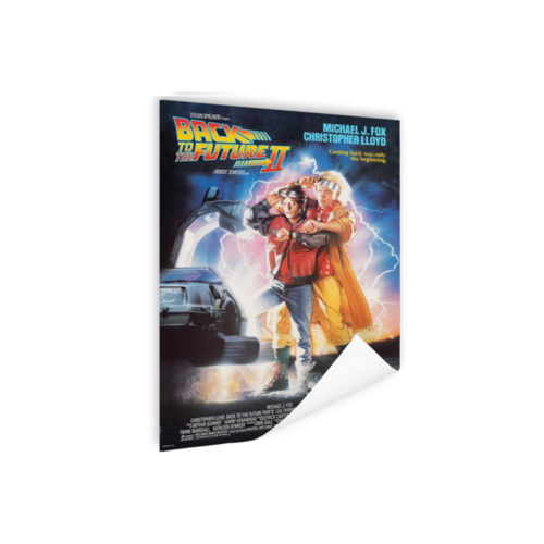 Karo-art Poster- Back to the Future II met Michael J Fox, Premium Print