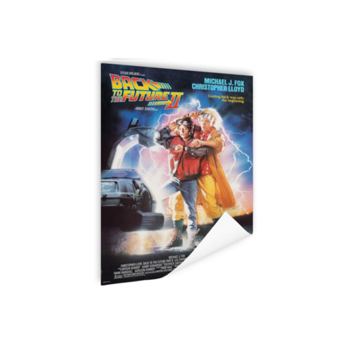 Karo-art Poster- Back to the Future II - Michael J Fox, Originele Filmposter, Premium Print, Professioneel Fotopapier