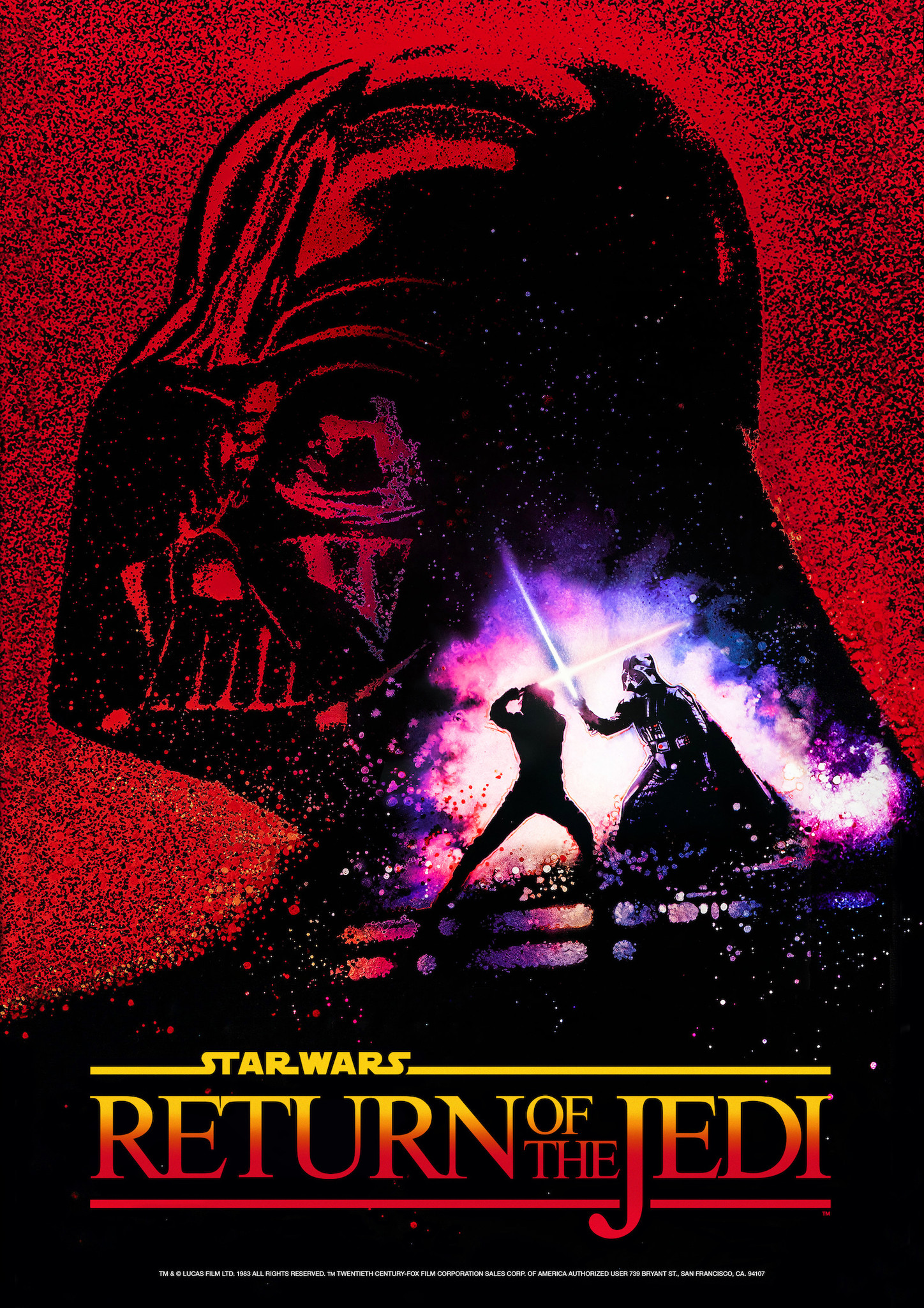Poster- Star Wars Return of the Jedi, Originele Filmposter, Premium Print, Professioneel Fotopapier afbeelding
