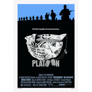 Karo-art Poster- Platoon, The first casualty of war is innocence, Originele Filmposter , Premium Print, Professioneel Fotopapier Karo-art Poster- Platoon, The first casualty of war is innocence, Originele Filmposter , Premium Print, Professioneel Fotopapier