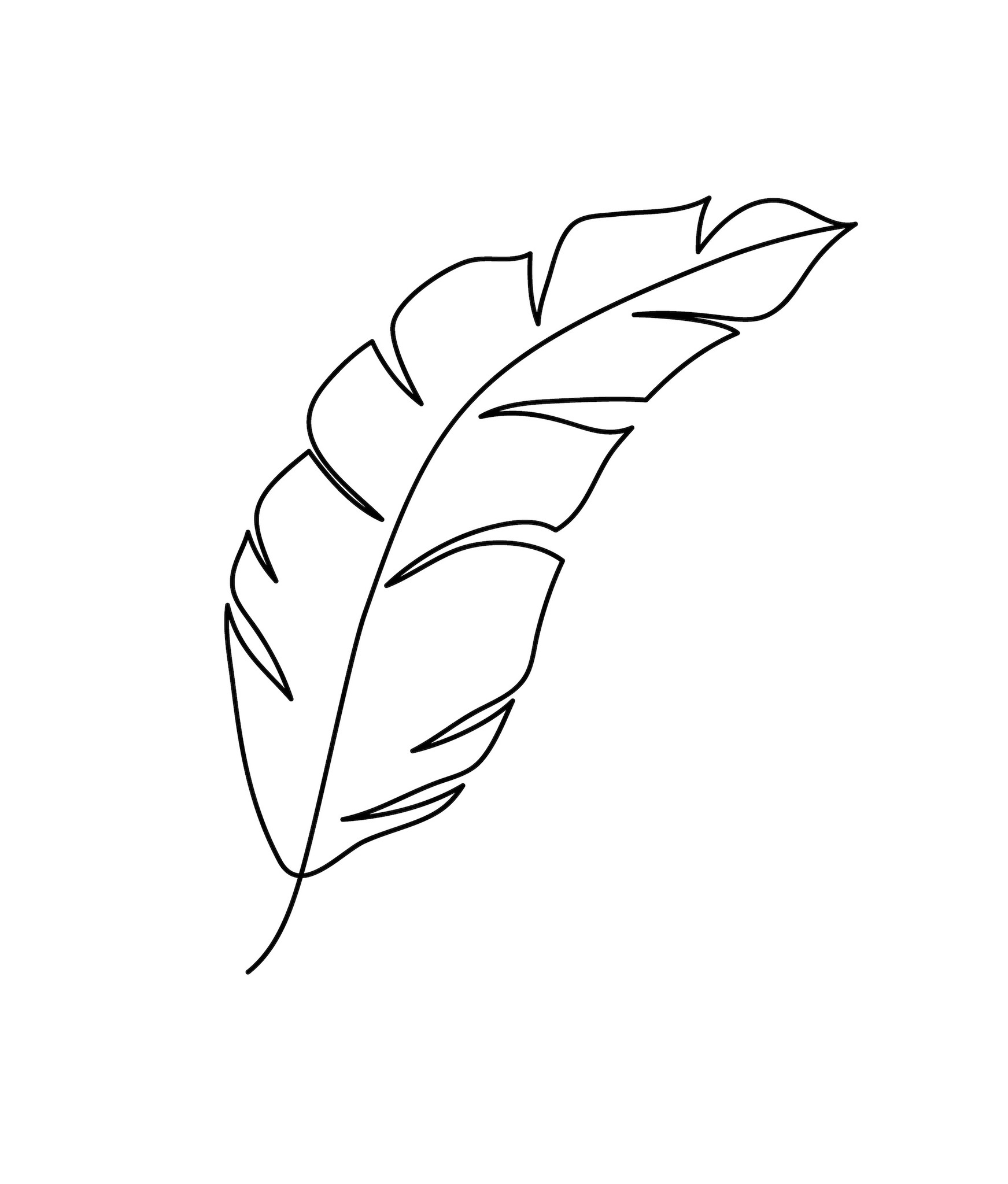 Poster - Line Art, Veer in lijnen, Premium Print afbeelding