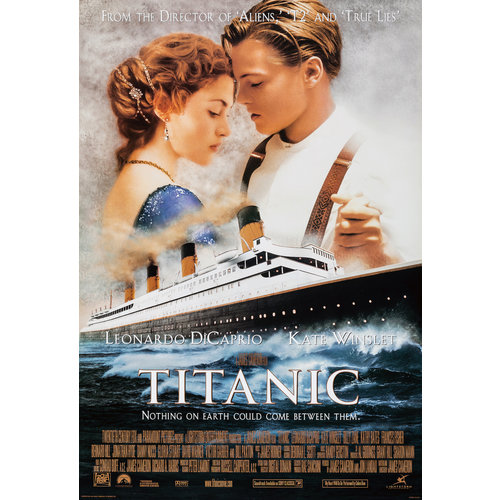 Karo-art Poster - Leonardo DiCaprio, Titanic, 1997, Originele Filmposter