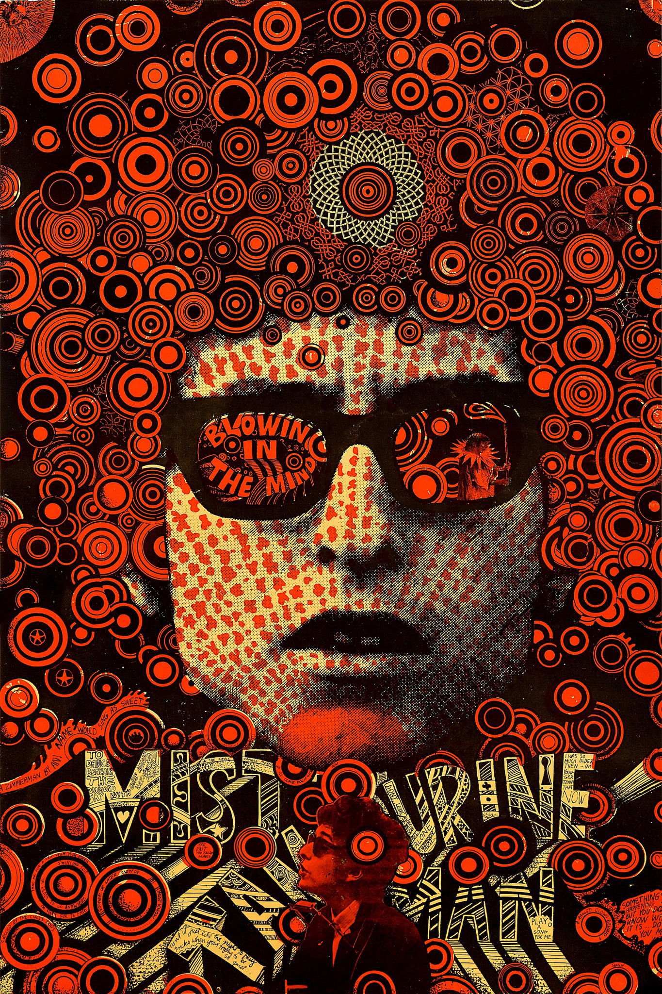 Poster - Mr Tambourine Man, 1967, psychedelic, incl bevestigingsmateriaal