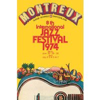 Karo-art Poster - Montreux, 1974 jazz festival originele poster