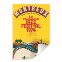 Poster - Montreux, 1974 jazz festival originele poster Karo-art Poster - Montreux, 1974 jazz festival originele poster