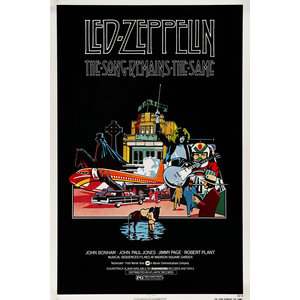 Karo-art Poster - Led Zeppelin, The Song Remains The Same, originele filmposter