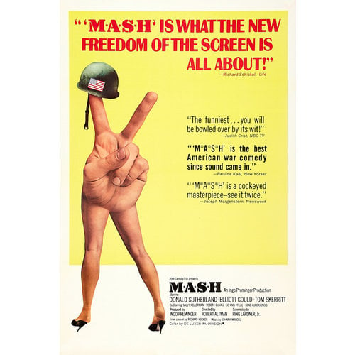 Karo-art Poster - MASH, 1970 Amerikaanse zwarte komedie oorlog Originele Film poster, verpakt in kartonnen koker